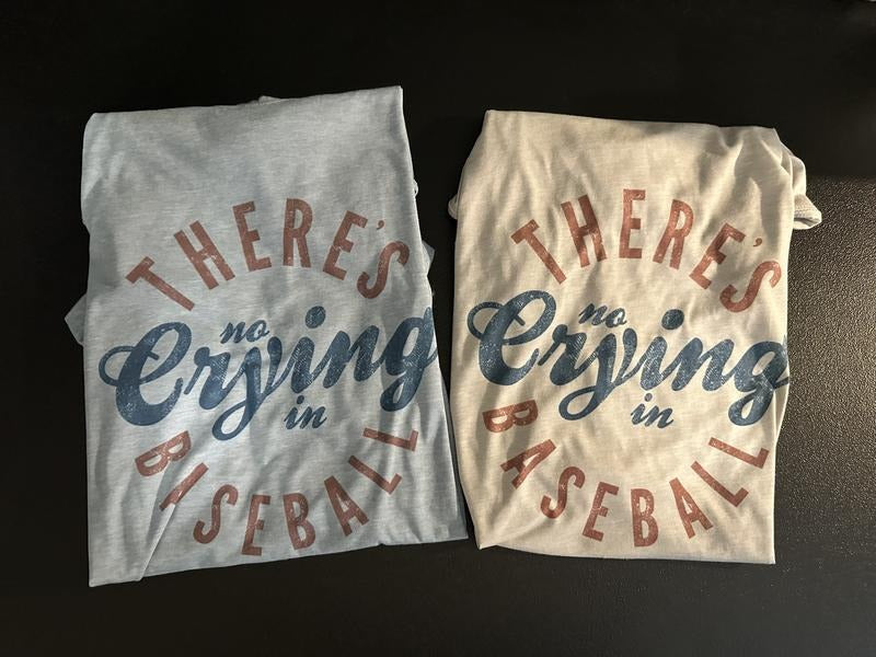 No Crying In Baseball Vintage T Shirt Hoodie, Sweatshirt | RetroVerseTees.com