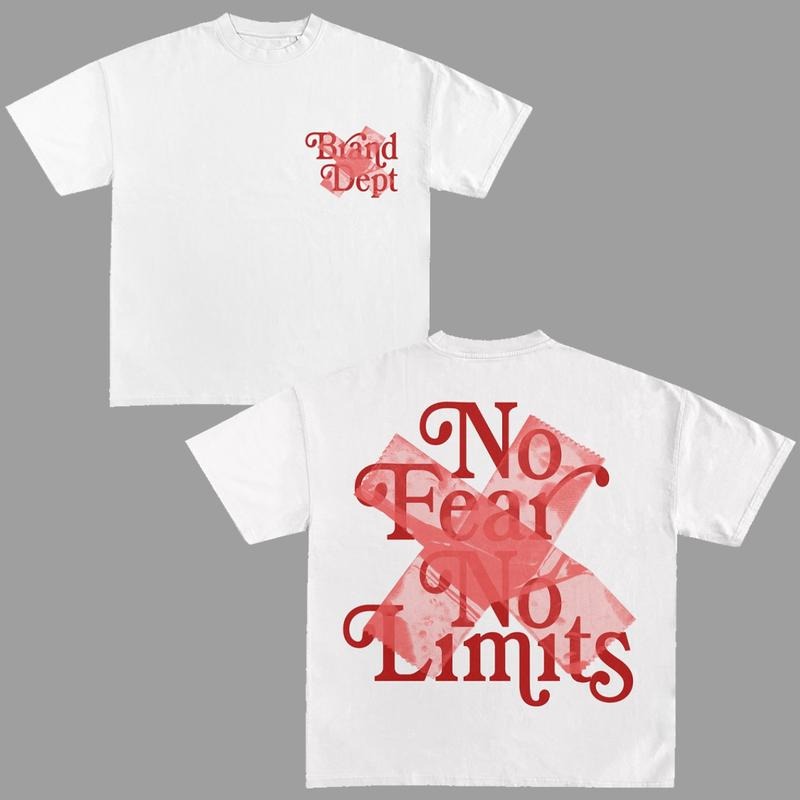 No Fear No Limits Graphic Tees HipHop Unisex Y2k Clothing Oversized Top Streetwear Hoodie, Sweatshirt | RetroVerseTees.com