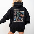 No Ocean No Life Hoodie, Protect The Oceans Sweatshirt, Save the Ocean Animals Marine Biology Shirt, Save the Ocean...
