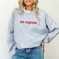 No Regrets Sweatshirt, Absolutely Not Sweater, No Regrets Women Apparel, Sarcastic Mom Life Crewneck, Funny Saying Tops,...
