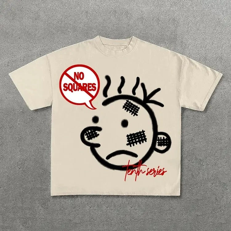 No Squares Retro Street Pattern T-Shirt - Cotton Shirt - S to 4XL - Multiple color Hoodie, Sweatshirt | RetroVerseTees.com
