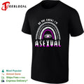No one knows I’m asexual pride rainbow arch eye shirt