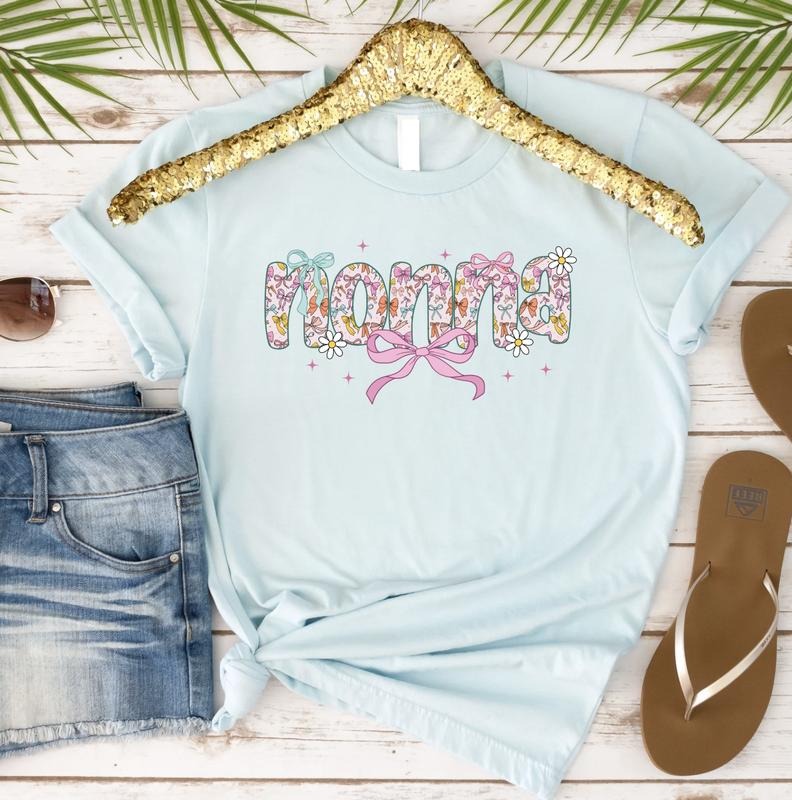 Nonna with Bows Tshirt Hoodie, Sweatshirt | RetroVerseTees.com
