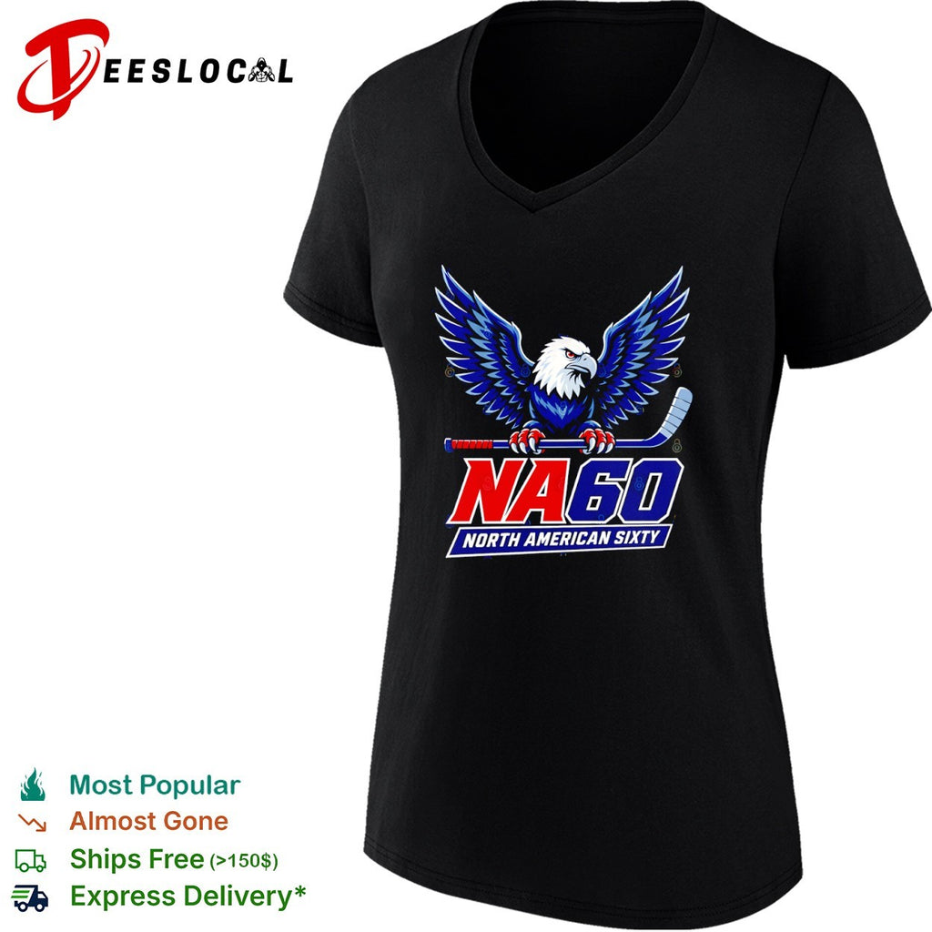 North American Sixty NA 60 Eagle Hockey Logo shirt
