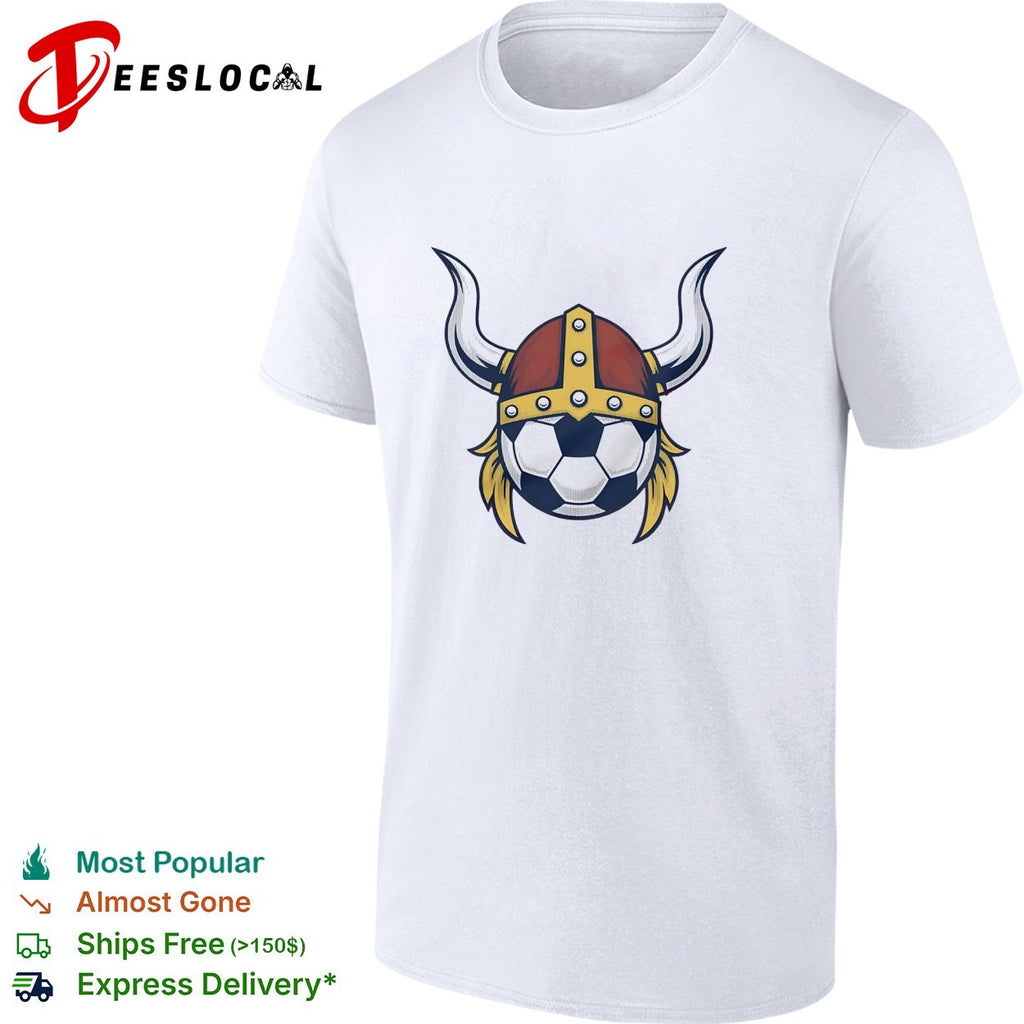 Norway Soccer ball Viking helmet shirt