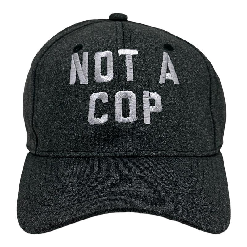 Not A Cop Hat Funny Sarcastic Police Snitch Joke Cap Funny Hats Funny Sarcastic  Novelty Caps for Men Black - Standard...