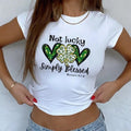 Not Lucky Just Blessed St Patrick Day Baby Tee, Gift Ideas Hoodie, Sweatshirt | RetroVerseTees.com