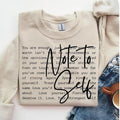 Note to Self DTF Transfers - THIS IS NOT A SHIRT Hoodie, Sweatshirt | RetroVerseTees.com