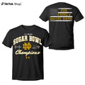 Notre Dame Fighting Irish College Football Shirt, 2025 Sugar Bowl Champions TShirt, God First Family Second Then Notre...