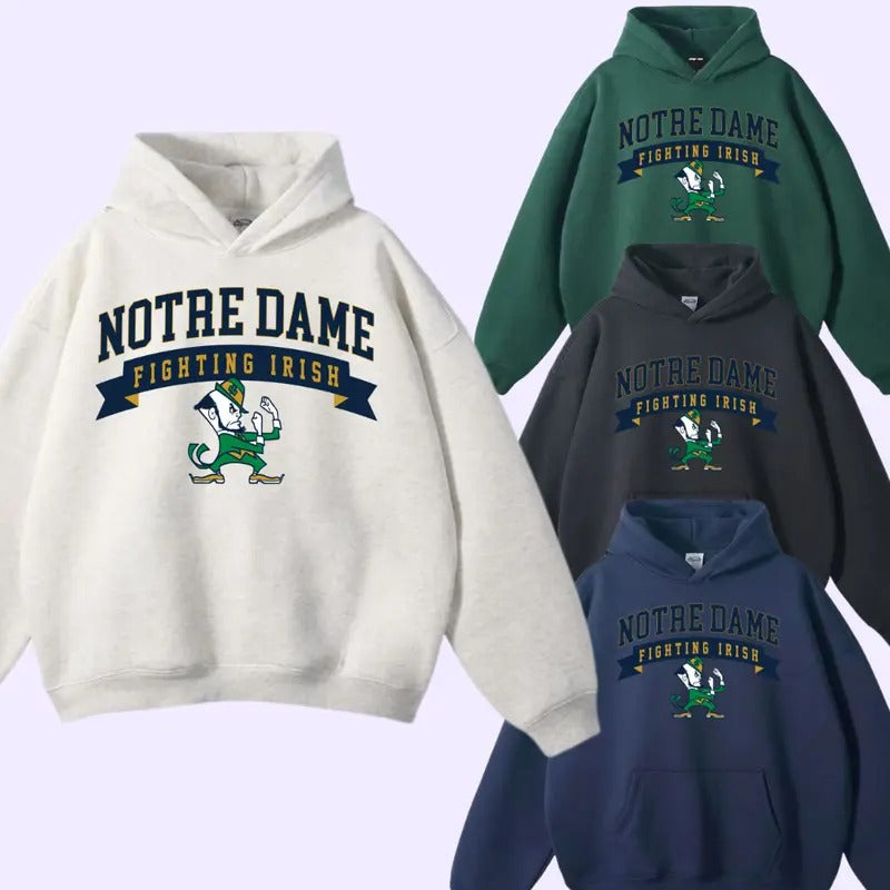 Notre Dame Fighting Irish Vintage Football NCAA Hoodie, Sweatshirt, T-shirt Vintage University Of Notre Dame Hoodie,...