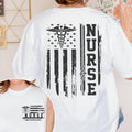 Nurse Flag T-shirt, American Flag Nurse Shirt, Nursse Appreciation Gift, Full-Color Casual Womenswear Top, Perfect Gift,...
