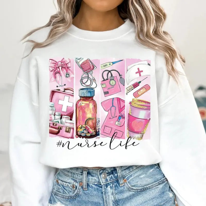 Nurse Life DTF Transfers - THIS IS NOT A SHIRT Hoodie, Sweatshirt | RetroVerseTees.com