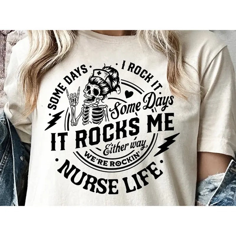 Nurse Life Graphic Tee Hoodie, Sweatshirt | RetroVerseTees.com
