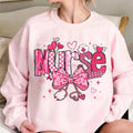 Nurse Valentine Coquette Bow Shirt, Nurse Valentine Shirt, Valentine Tee, Valentine Nurse Shirt,  Nurse Sweatshirt, Nurse...