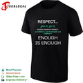 Nurses deserve respect give it get it enough is enough shirt
