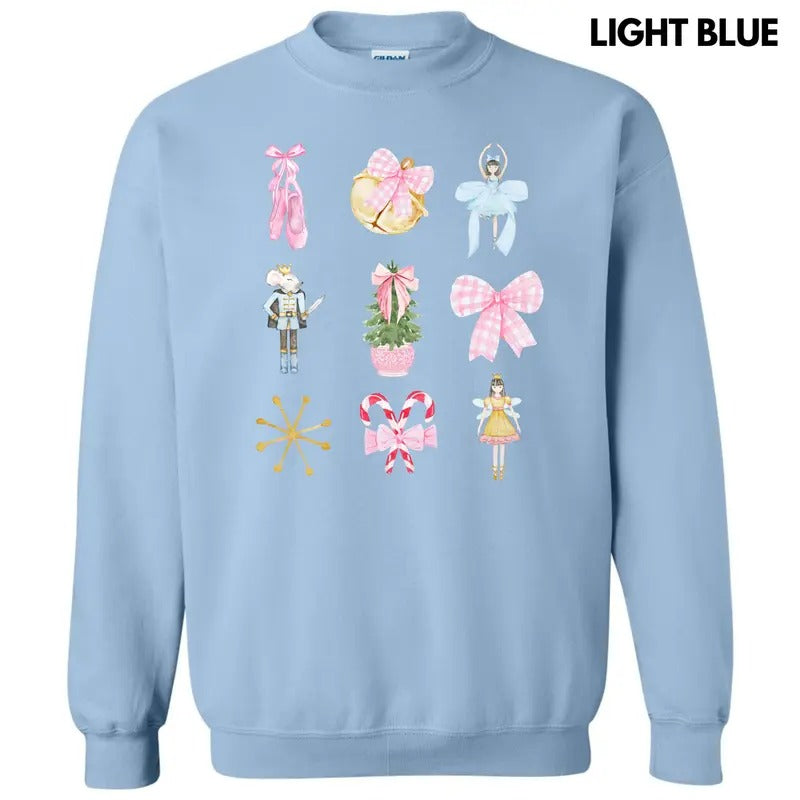 Nutcracker Ballet Bow Collage Sweatshirt 'NLB' T-Shirts, Hoodie | RetroVerseTees.com