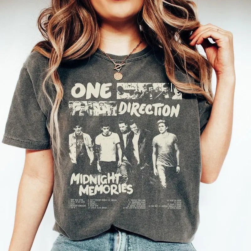 O.ne Dir.ection Pop Music Shirt, One Funny Direction Graphic Shirt, Retro Direction Music Album Shirt, 1D Gift For Men...