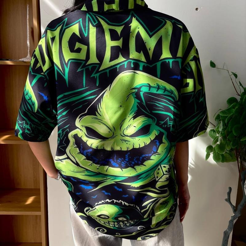O0.gie B0gie Hawaii Shirt, The Nightmare Before Christmas Portrait T-Shirt, Jack Skellington Halloween, Halloween...