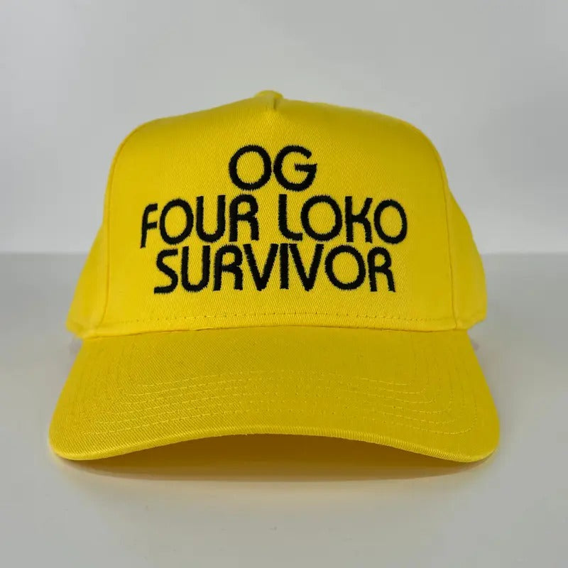 OG Four Loko Survivor Custom Embroidered SnapBack Hat Cap T-Shirts, Hoodie, Sweatshirt | RetroVerseTees.com