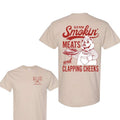OLD ROW THE SMOKIN MEATS GRAPHIC 2 SIDES TSHIRT, UNISEX TSHIRT FOR MEN - S to 4XL Hoodie, Sweatshirt | RetroVerseTees.com