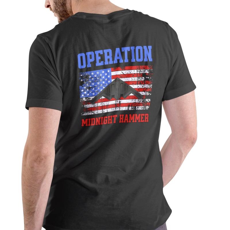 OPERATION MIDNIGHT HAMMER T Shirt, Unisex Cotton Graphic T Shirt Hoodie, Sweatshirt | RetroVerseTees.com