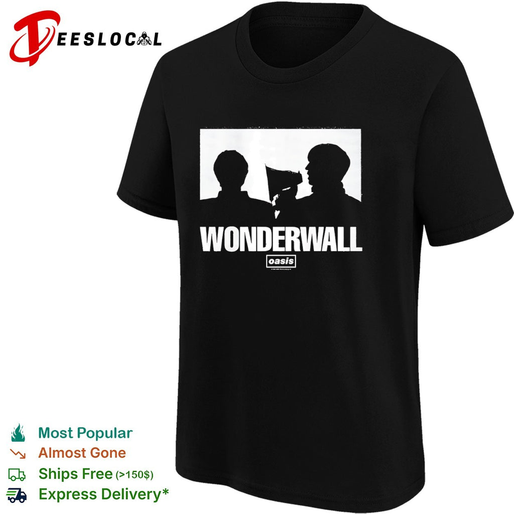 Oasis Wonderwall Liam Gallagher Noel Gallagher Music Band Shirt