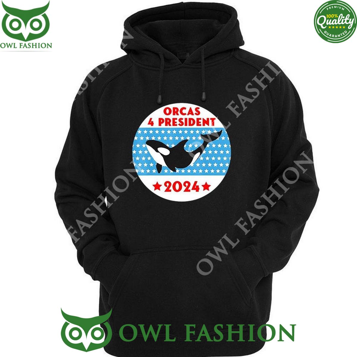 2024 Orcas 4 President Whale t Shirt