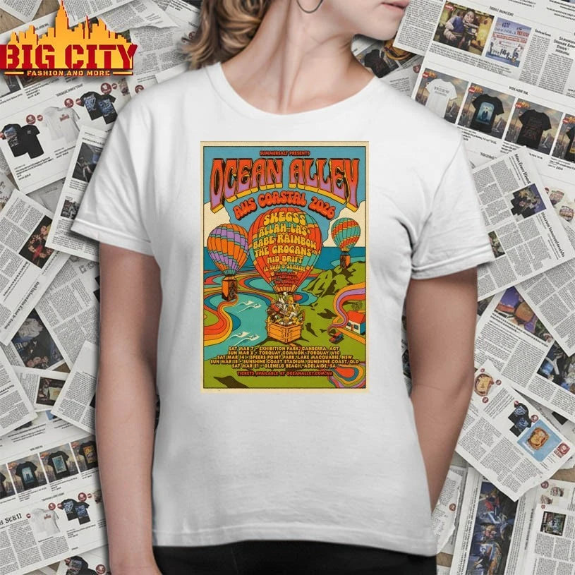 Ocean Alley Aus Coastal 2026 Tour Poster shirt