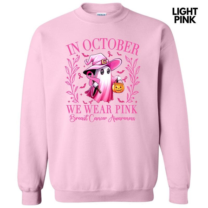 October We Wear Pink Sweatshirt 'NLB' T-Shirts, Hoodie | RetroVerseTees.com