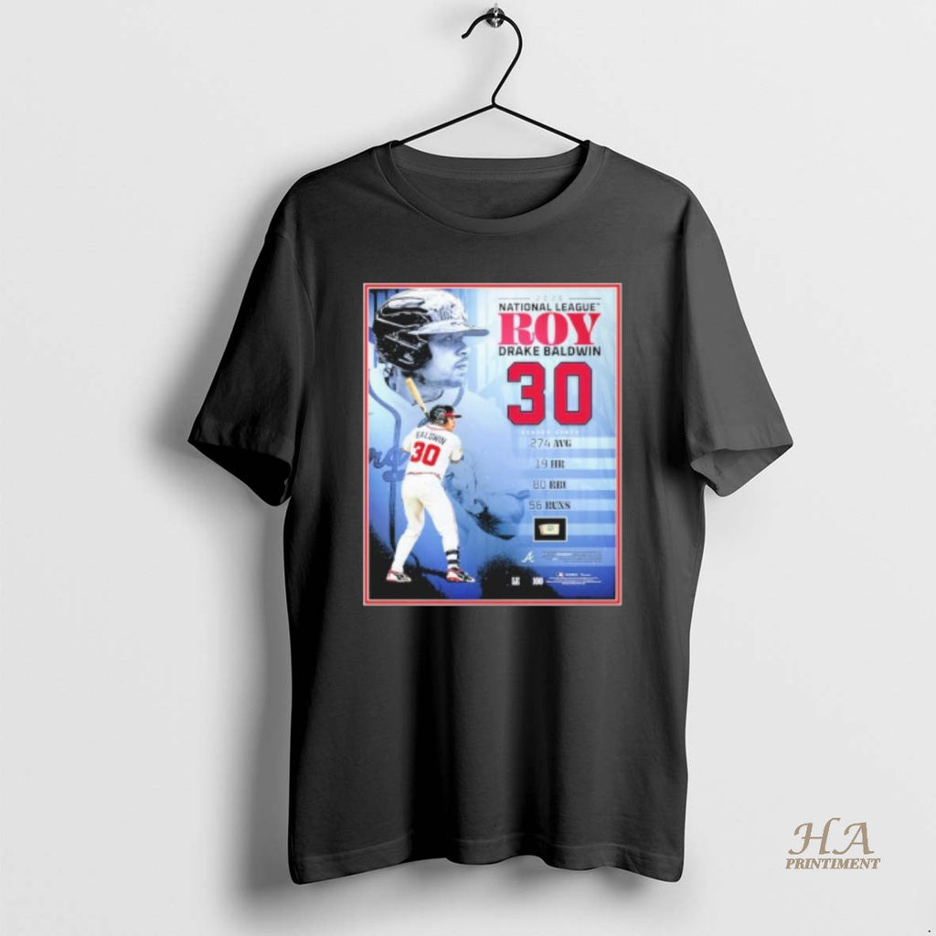 Official 30 Drake Baldwin Atlanta Braves 2025 National League Roy