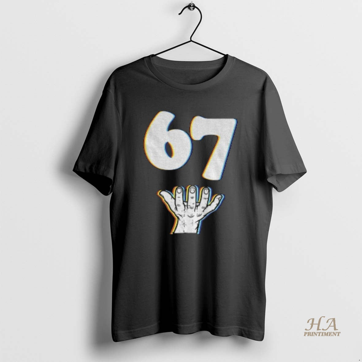 Official 67 Six Seven Hand Meme Funny Viral