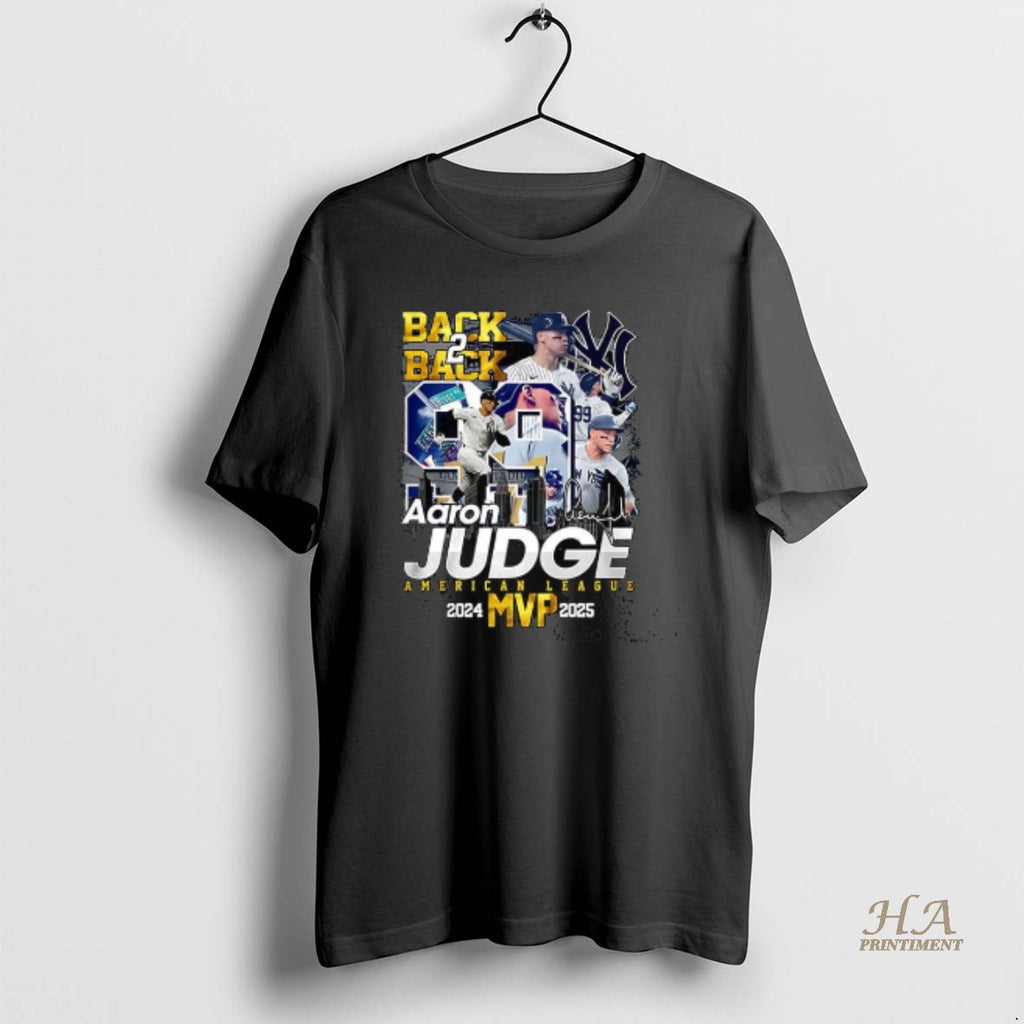 Official Aaron Judge American League Mvp 2024 2025 Back 2 Back Signature