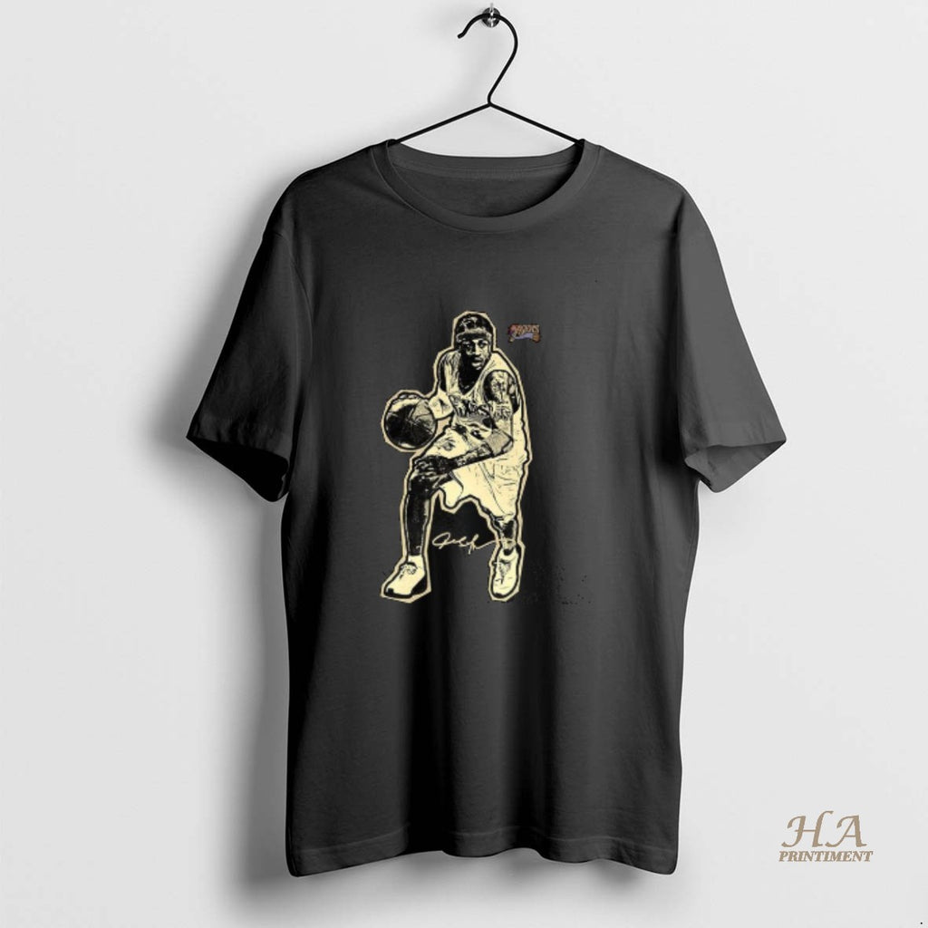Official Allen Iverson Philadelphia 76ers Basketball Player Graphic Signature
