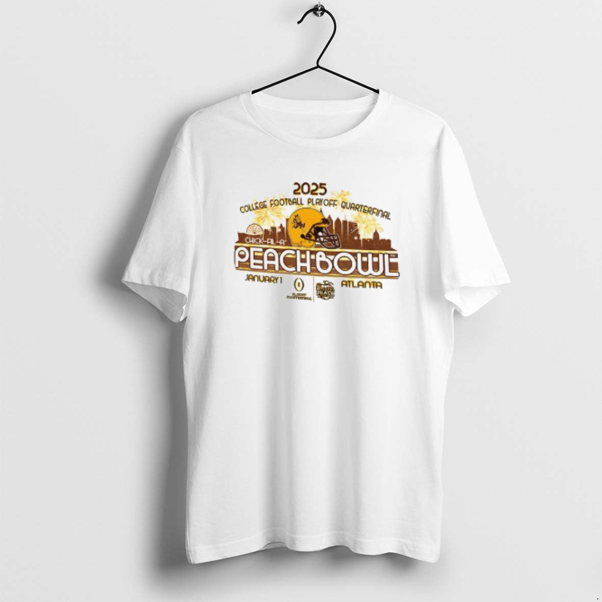Official Arizona State Sun Devils 2025 Chick Fil A Peach Bowl Jan 1 T-Shirts, Hoodie, Sweatshirt | RetroVerseTees.com