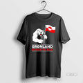 Official Bear Holding Greenland Flag Gronland Er Ikke Til Salg Political T-Shirts, Hoodie, Sweatshirt | RetroVerseTees.com