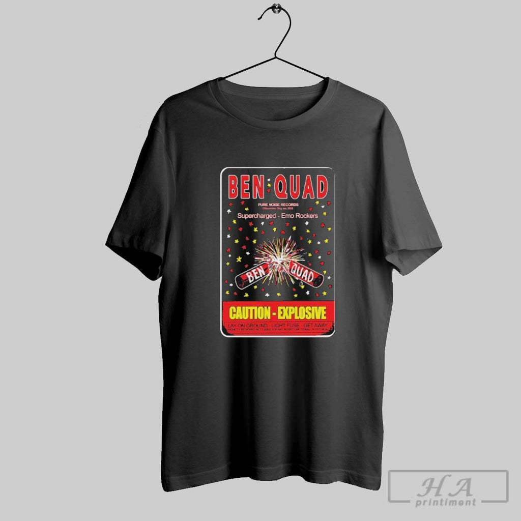 Official Ben Quad M80 Caution Explosive Supercharged Emo Rockers Lay On Ground Light Fuse Get