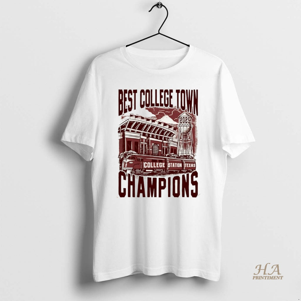 Official Best College Town 2025 Champions College Station Texas Christmas