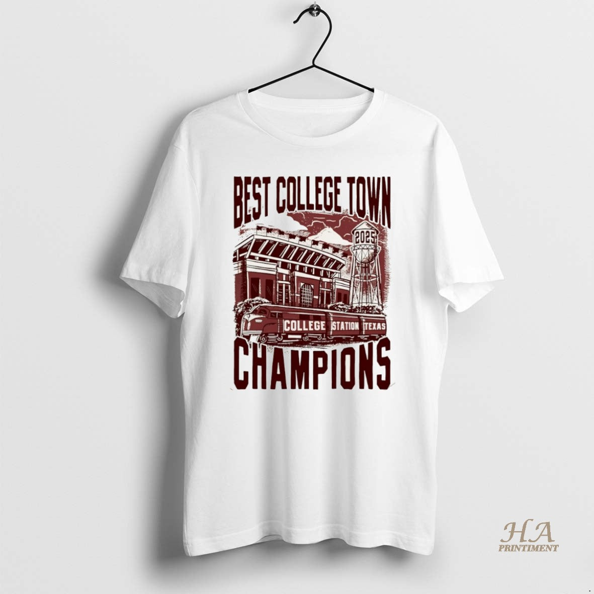 Official Best College Town 2025 Champions College Station Texas Christmas