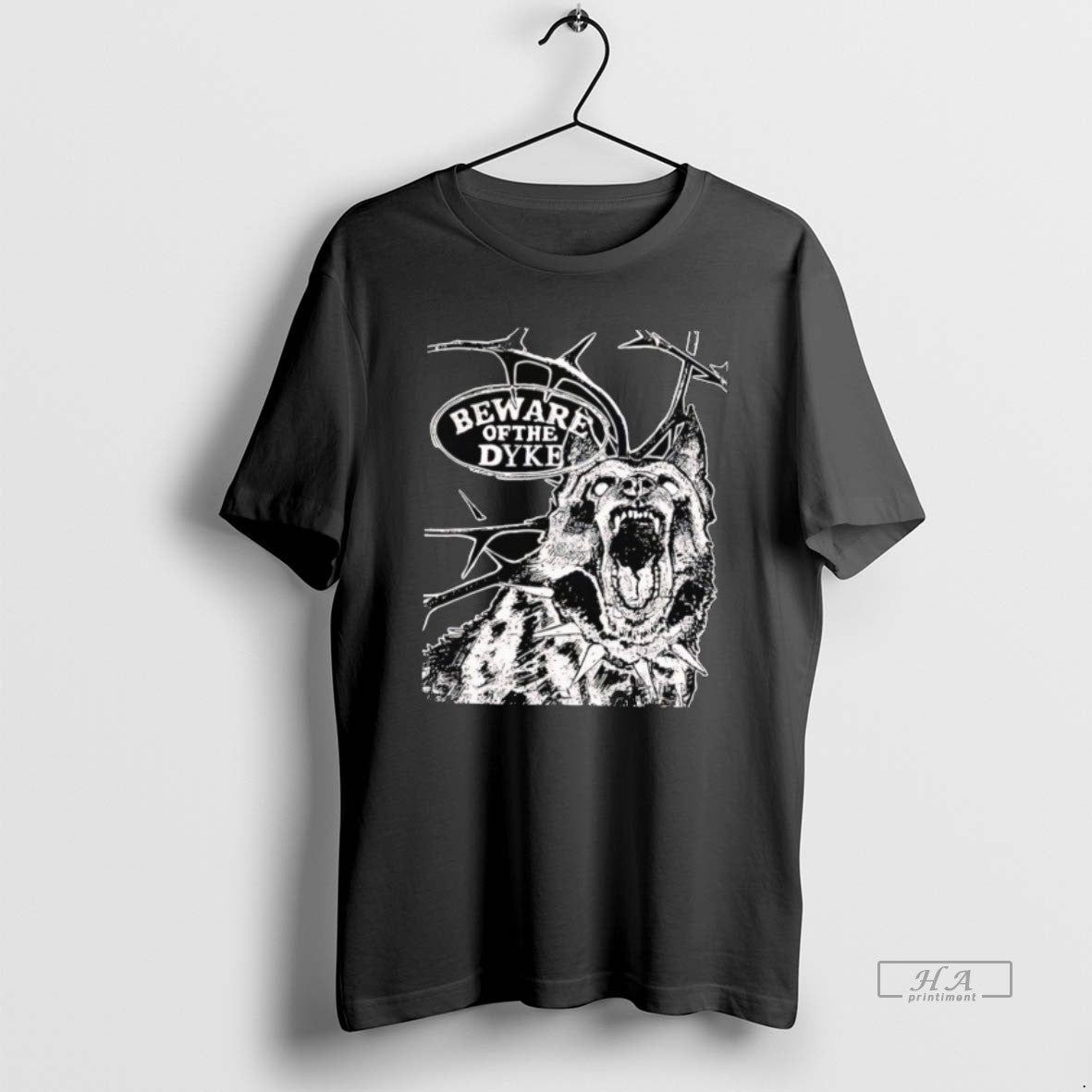 Official Beware Of The Dyke Dog Vintage Black T-Shirts, Hoodie, Sweatshirt | RetroVerseTees.com