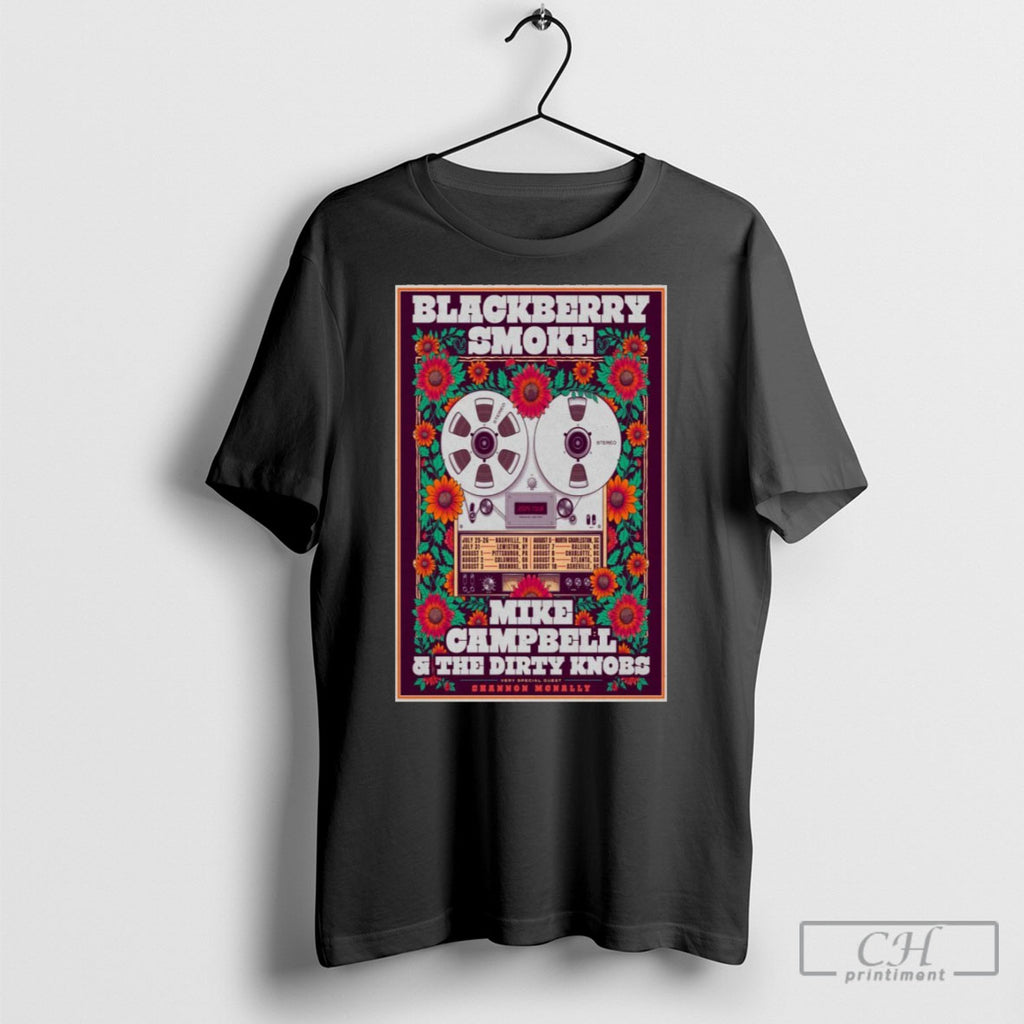 Official Blackberry Smoke Summer 2025 Poster Shirt