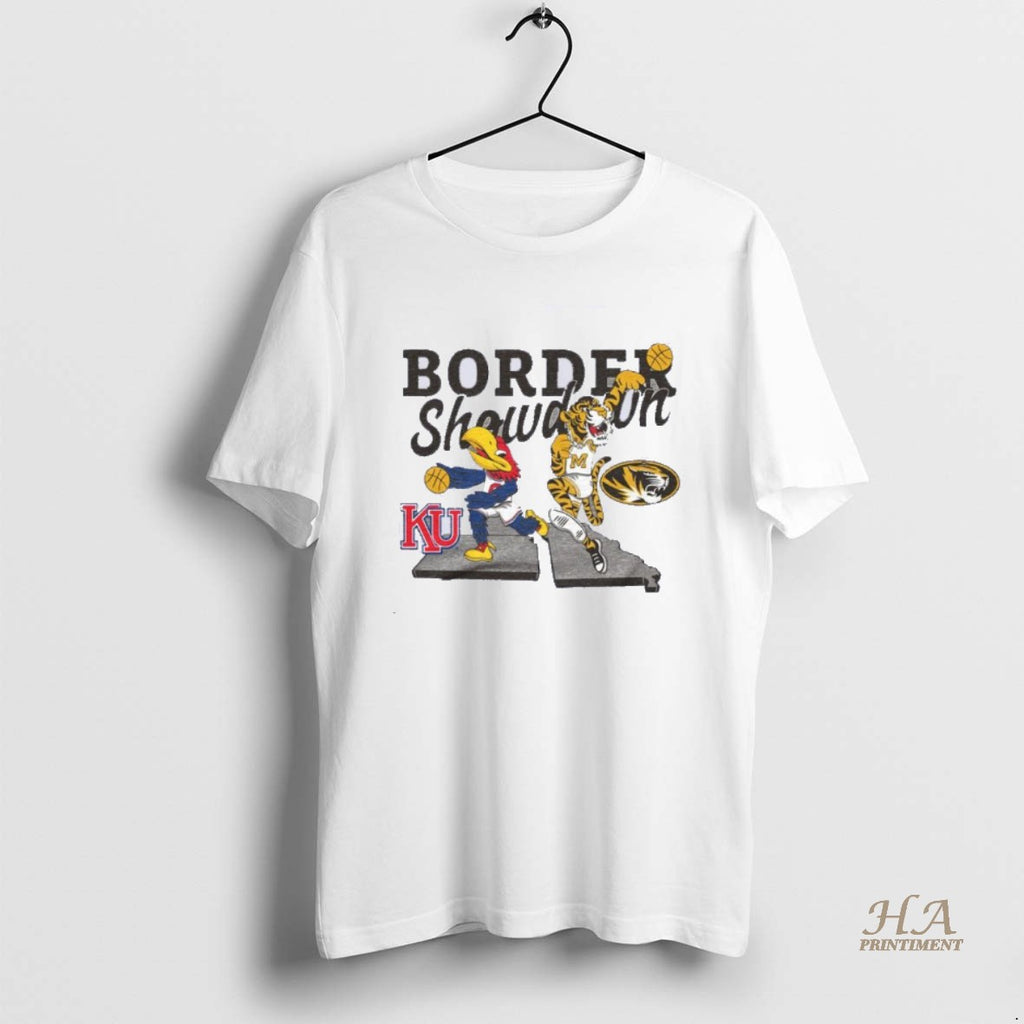 Official Border Showdown Basketball 2025 Ku Vs Mizzou Mascot