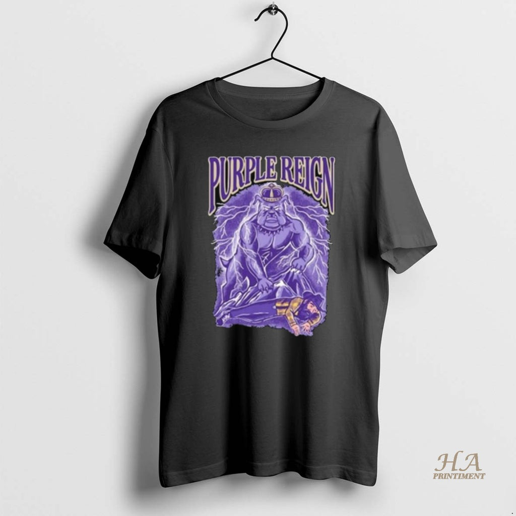 Official Bulldog Mascot Purple Reign Pocket Long Sleve
