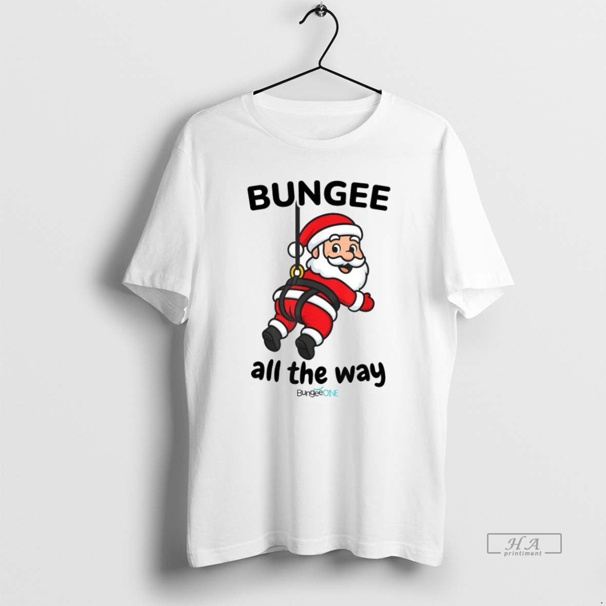 Official Bungee All The Way Santa Christmas T-Shirts, Hoodie, Sweatshirt | RetroVerseTees.com