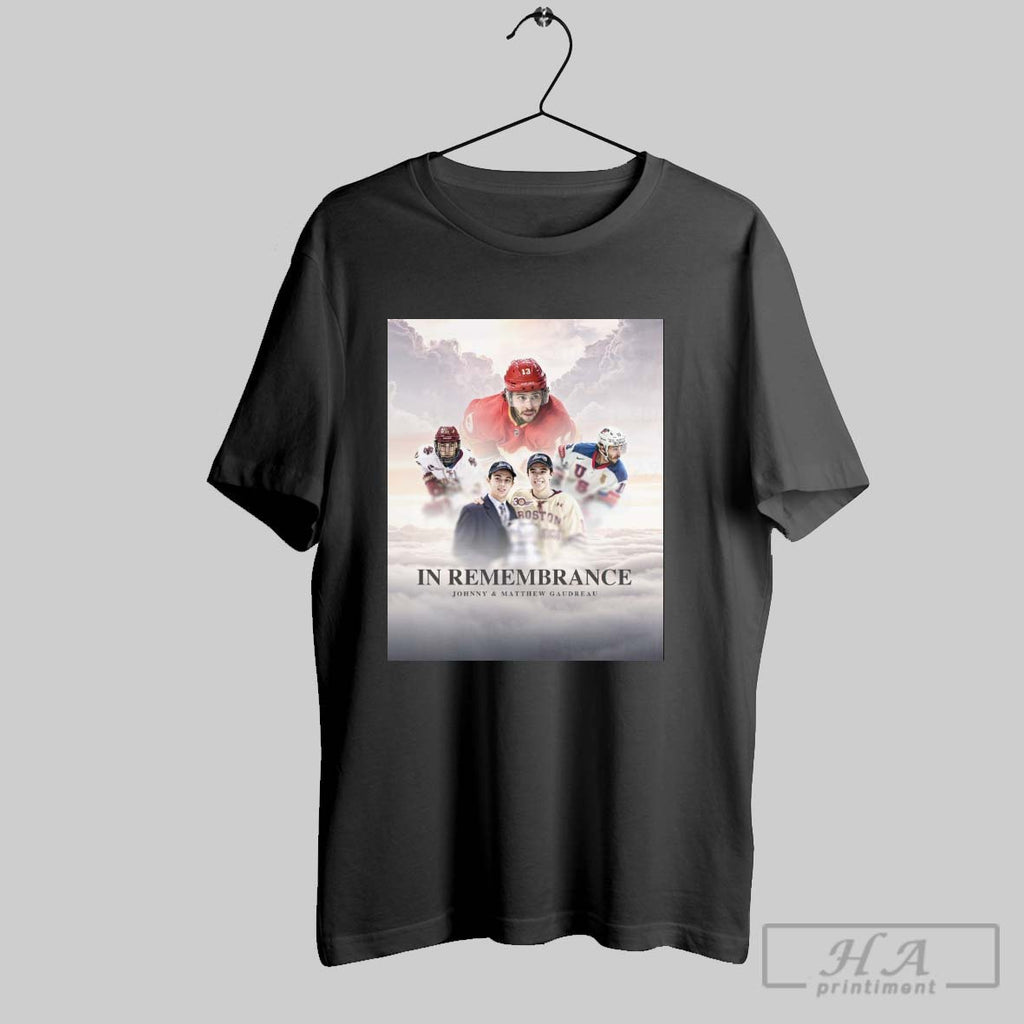 Official Calgary Flames In Remembrance Johnny And Matthew Gaudreau 2025 Poster
