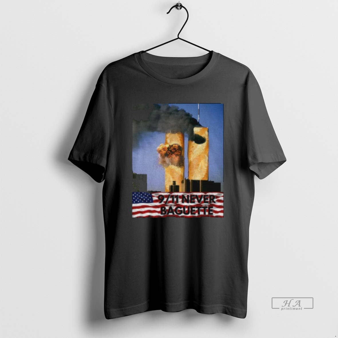 Official Dark Humour Never Baguette 9 11 Twin Tower Joke T-Shirts, Hoodie, Sweatshirt | RetroVerseTees.com