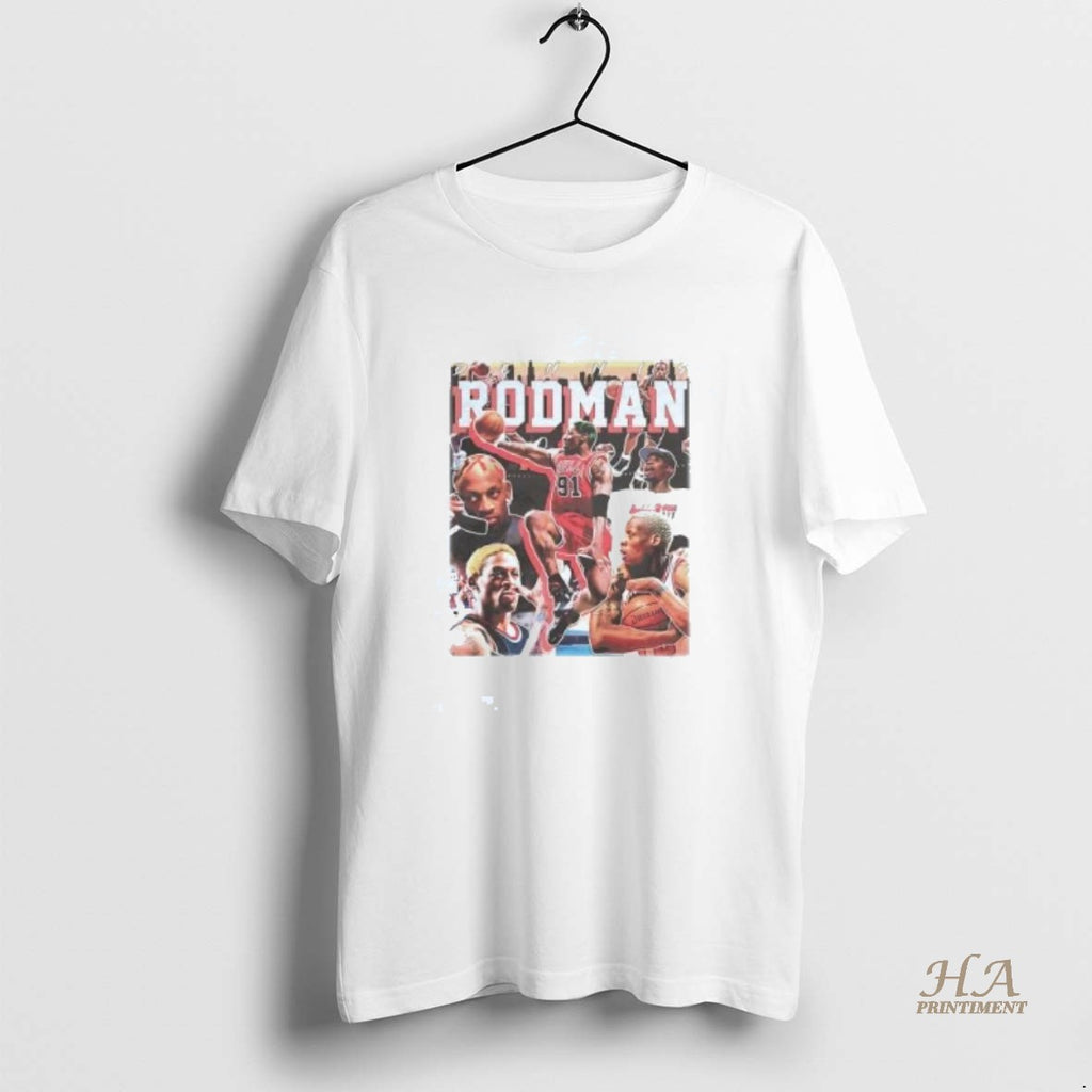 Official Dennis Rodman Picture Collage Chicago Bulls