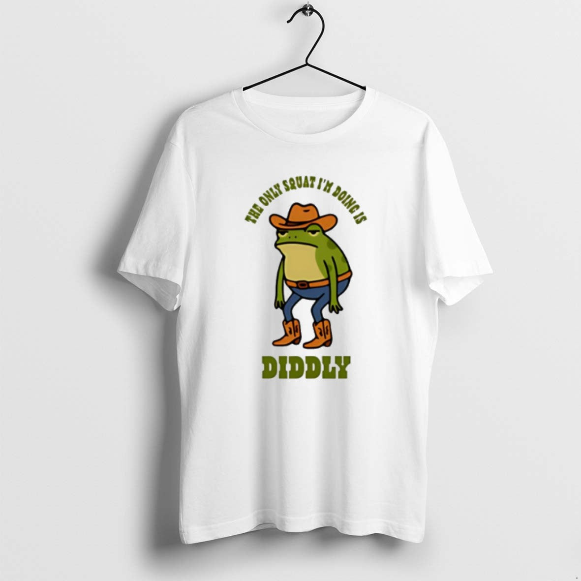 Official Diddly The Only Squat Im Doing Is Diddly Frog T-Shirts, Hoodie, Sweatshirt | RetroVerseTees.com
