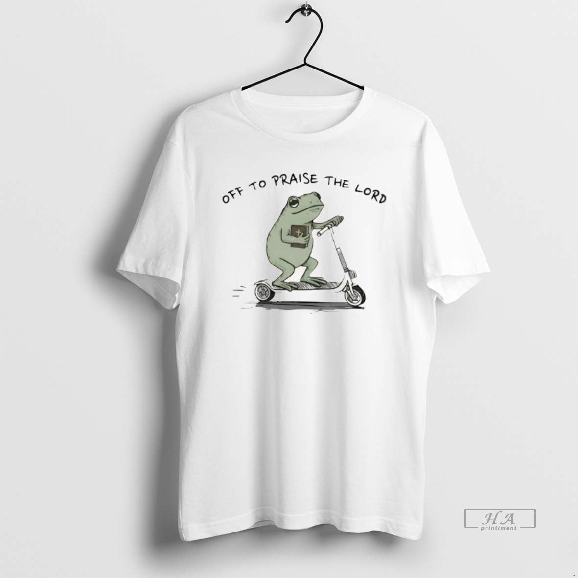 Official Funny Christian Frog Off To Praise The Lord T-Shirts, Hoodie, Sweatshirt | RetroVerseTees.com