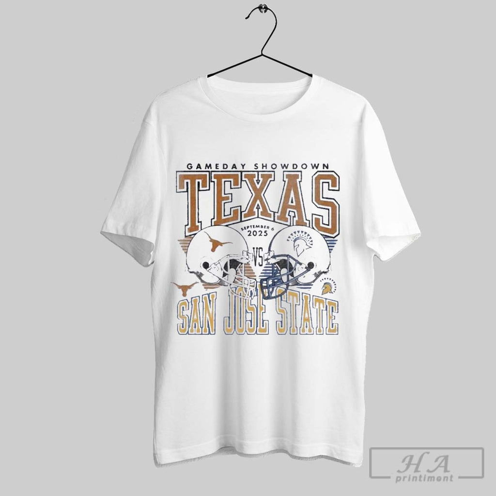 Official Gameday Showdown 2025 Texas Vs San Jose State Matchup T