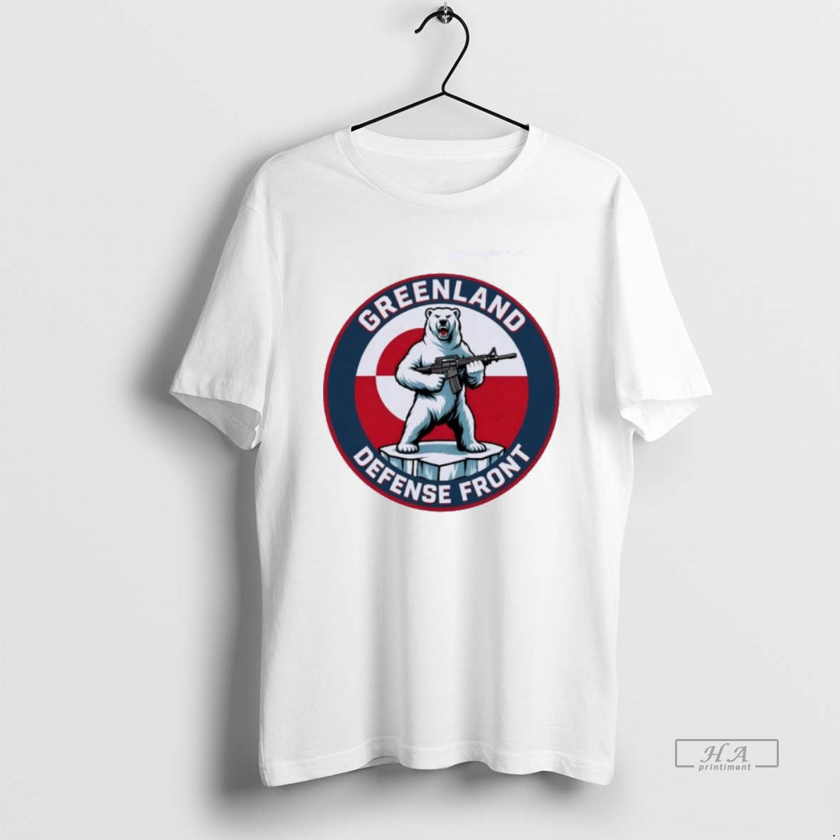 Official Greenland Defense Front Funny Political Polar Bear Solider T-Shirts, Hoodie, Sweatshirt | RetroVerseTees.com